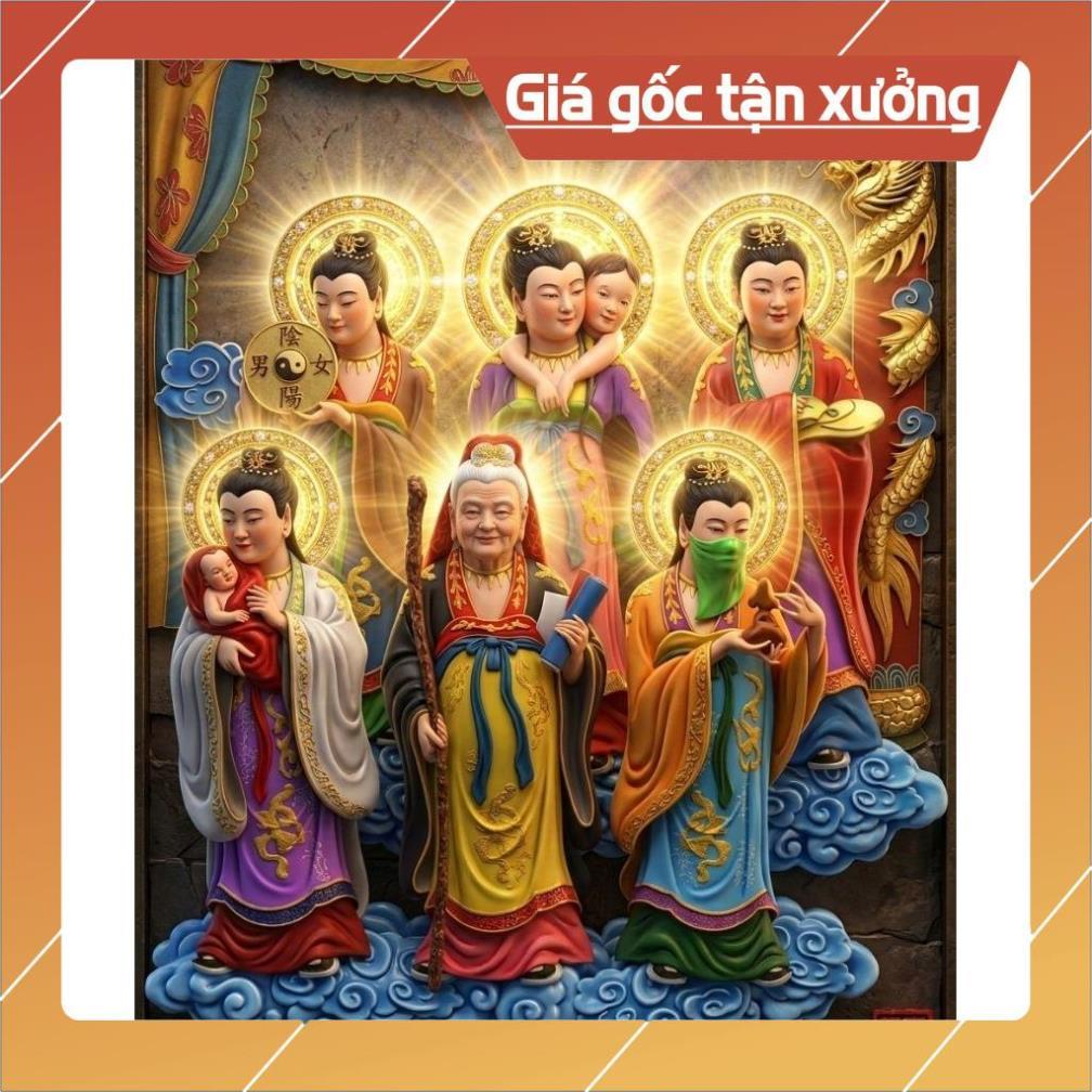 Tranh 12 BÀ MỤ - TAM TIÊU NƯƠNG NƯƠNG ( Tặng )