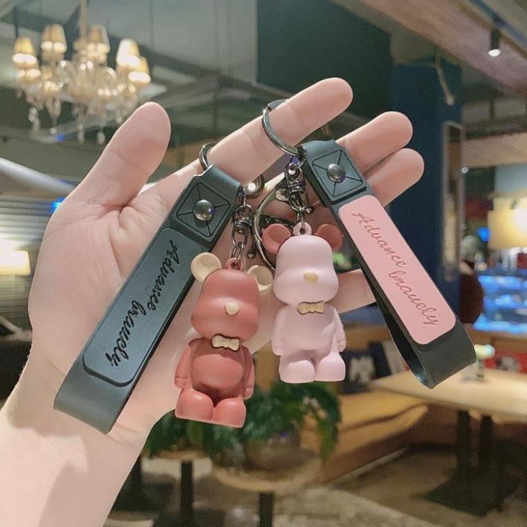 Móc Chìa Khoá Hình Gấu Bearbrick, Móc Khoá Ô tô Xe Máy Sang, Thời Trang