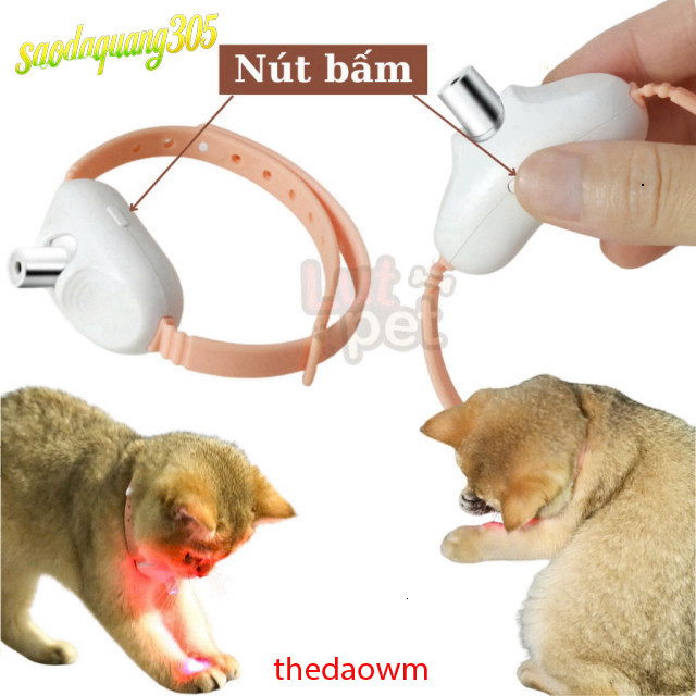 Đèn Laze Đuổi Bắt Cho Chó Mèo Lutpet Đeo Cổ An Toàn