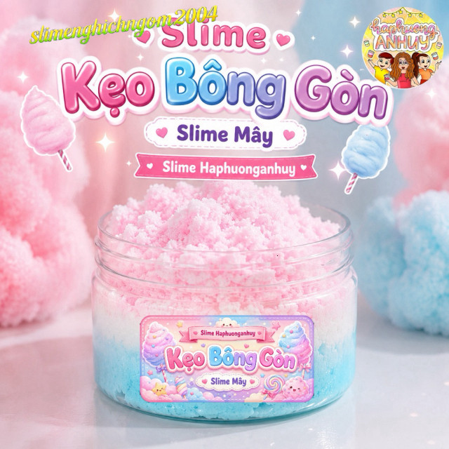 Slime Mây ( Cloud Slime ) / Slime “ Kẹo Bông Gòn “ / Slime Haphuonganhuy