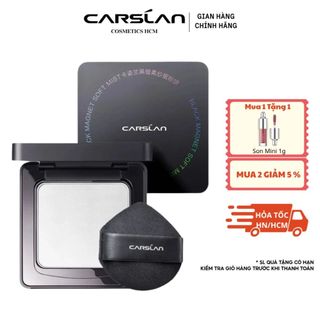 Phấn Phủ Phấn Nén Kiềm Dầu CARSLAN Kiềm Dầu Lâu Trôi 24h Che Phủ Tốt Nhỏ Gọn Tiện Lợi Sang Trọng 8g