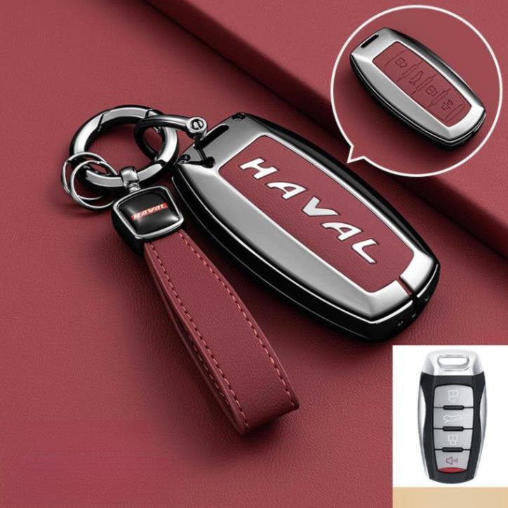 Hộp đựng chìa khóa ô tô bằng da hợp kim kẽm Hộp đựng chìa khóa cho HAVAL H6, HAVAL Jolion, HAVAL H6 