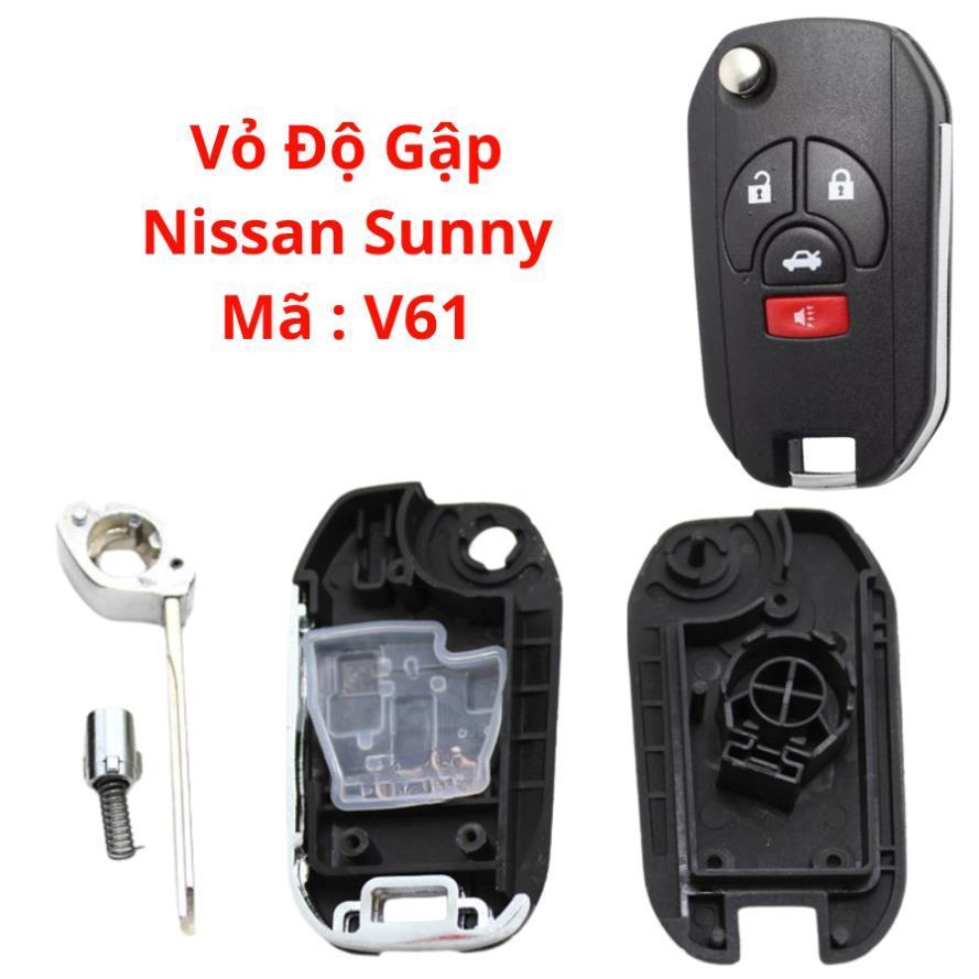 [ GIÁ HUỶ DIỆT ] Vỏ Độ Gập Chìa Khoá Xe Ô Tô Nissan Navara, Nissan Terra, Vỏ Remote Gập Nissan Terra