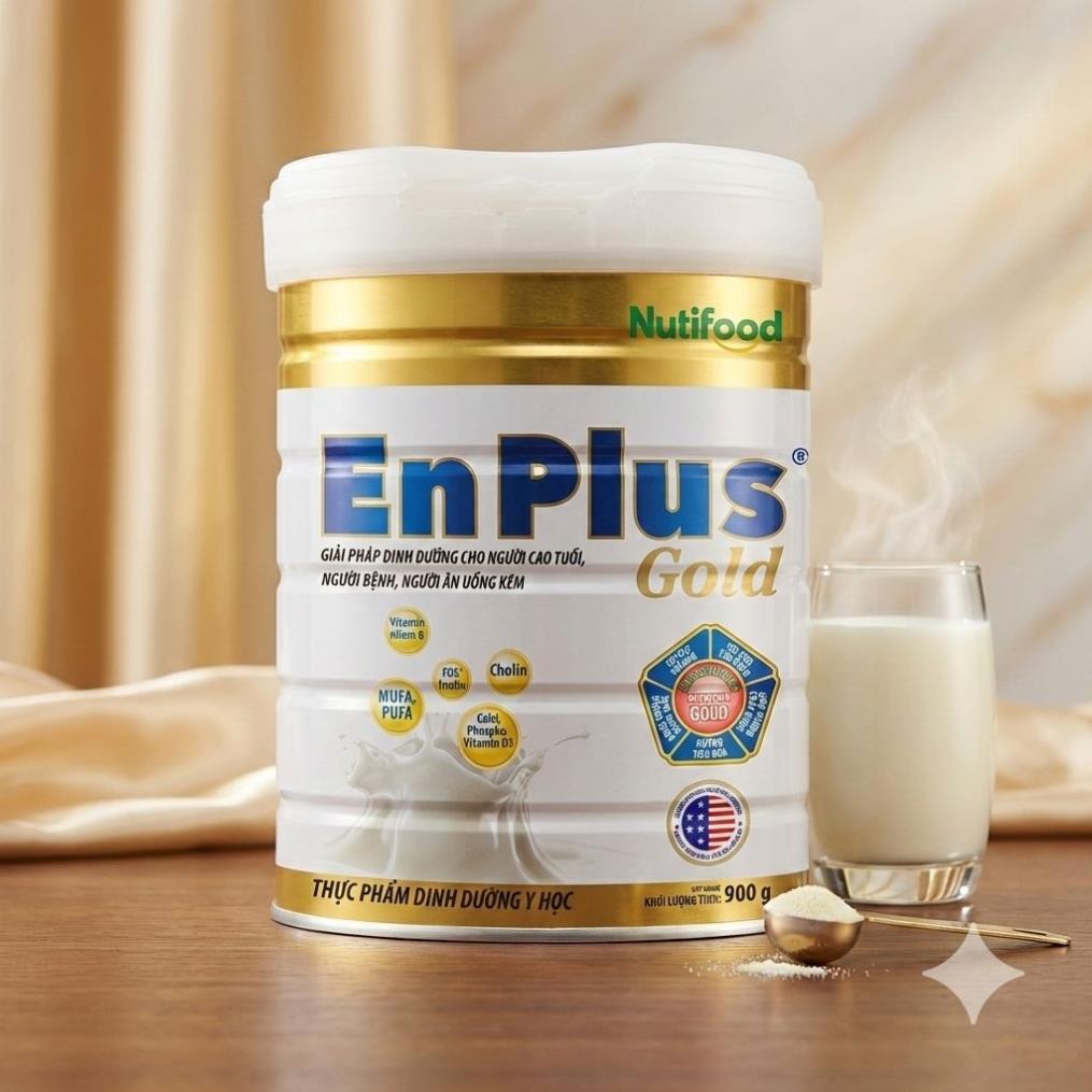[CHÍNH HÃNG] - NUTIFOOD SỮA ENPLUS GOLD 900G - Dinh Dưỡng Y Học Toàn Diện Cho Người Lớn Tuổi