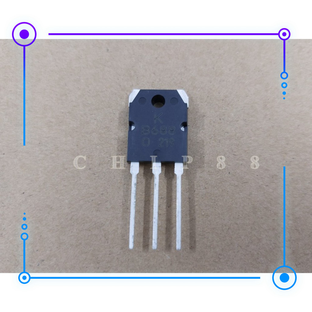 Sản Phẩm B688 Transistor 2SB688 Lưng Đồng Mới, Chính Hãng 100%.