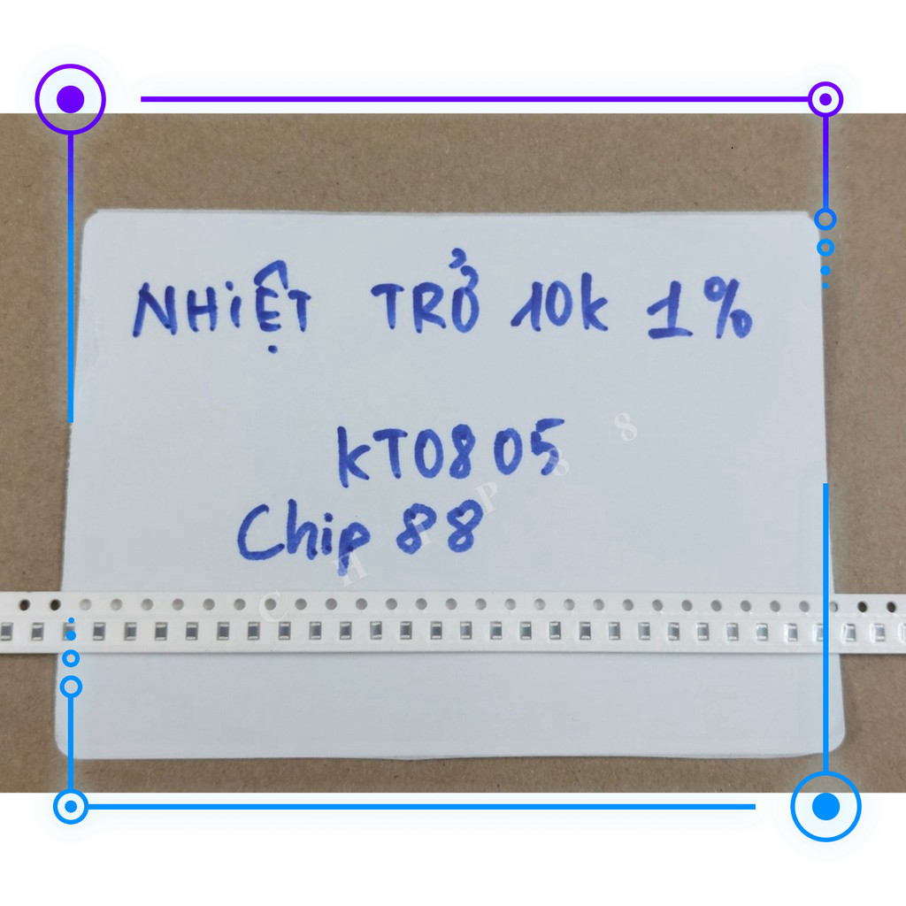 Sản Phẩm (10 con) NTC 10k Điện Trở Nhiệt Dán NTC 10k 1% KT0805 Ở 25C (Cảm Biến Dàn Lạnh Daikin Dạng 