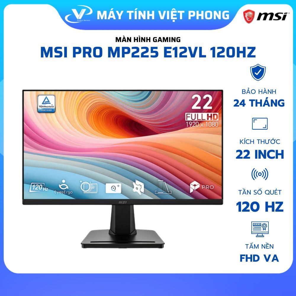 MÀN HÌNH 120HZ MP225 E12VL (21.45 inch/FHD/VA/120Hz/1ms) - CHÍNH HÃNG BẢO HÀNH 2 NĂM