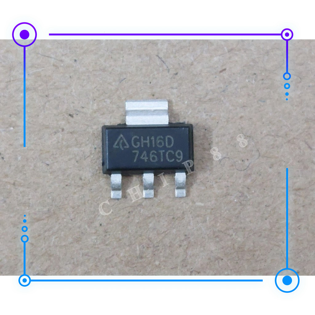Sản Phẩm GH16D AZ1117CH IC Ổn Áp AZ1117CH-3.3TRG1 Tên Hiển Thị GH16D Mới Chính Hãng