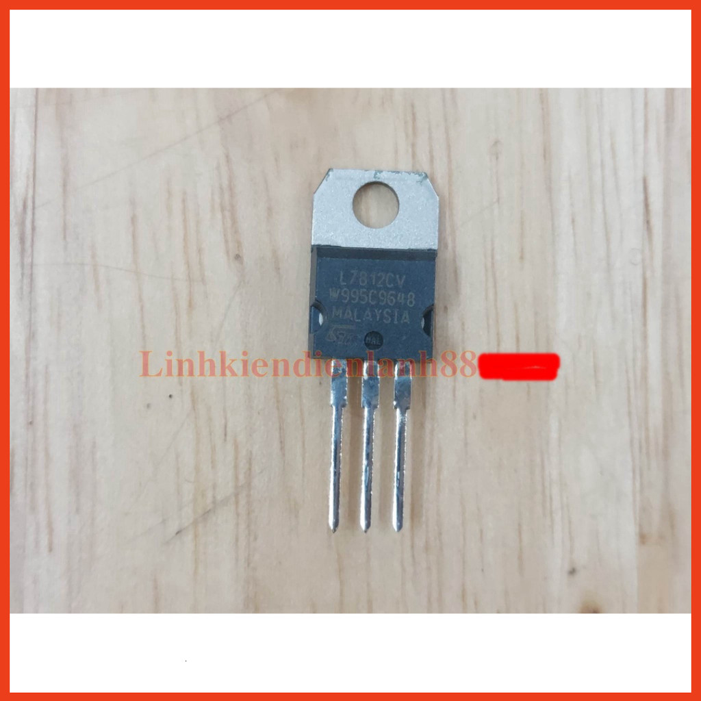 Sản phẩm IC ổn áp L7812CV 7812 nhập Malaysia mới chính Hãng ST 100%.