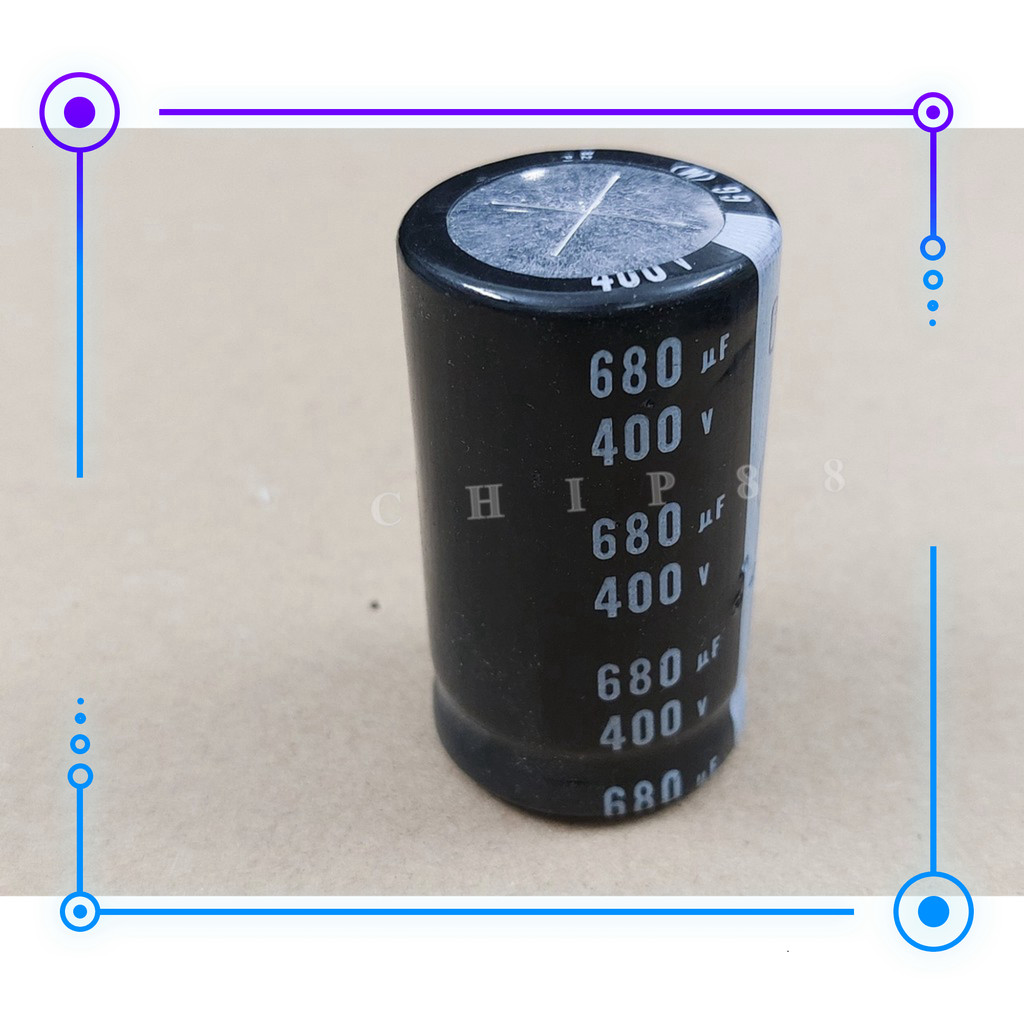 Sản Phẩm 680uf Tụ Hóa  680uf 450v Nichicon (loại xịn 30x55mm) Mới Chính Hãng 100%