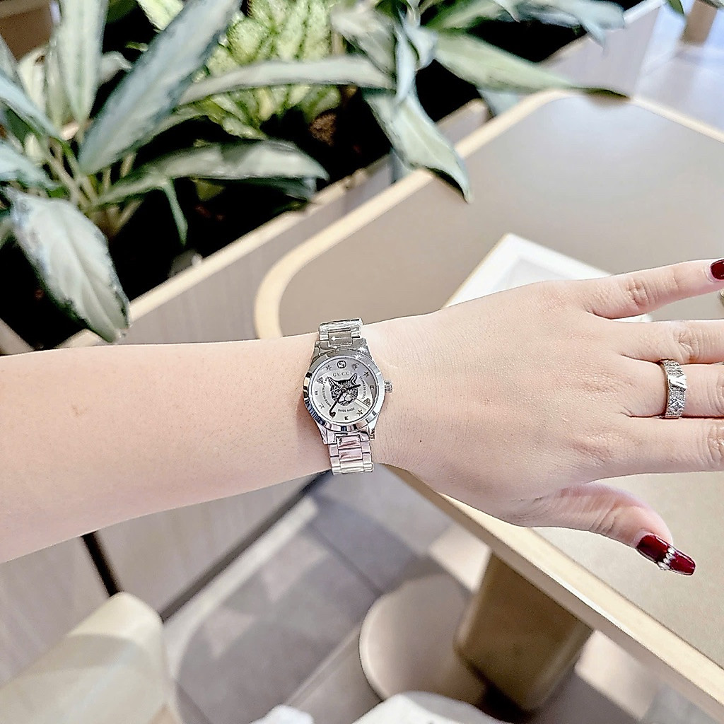 GG Mystic Cat Motif Lady watch 💕Case 28mm, kính sapphire