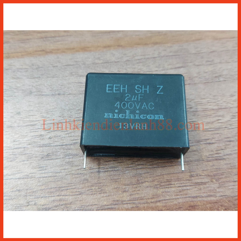 Sản phẩm Tụ Quạt 2uf 400v mới chính Hãng Nichicon 100%.