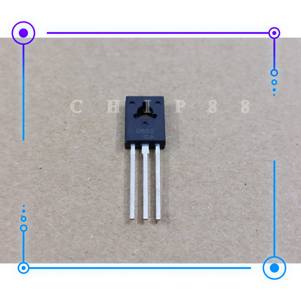 Sản Phẩm ( 10 cái ) D882 2SD882 D882 2SD882 Transistor NPN 3A 40V TO-126 mới