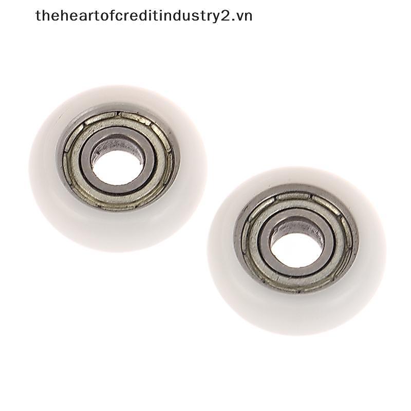 # thehear # 2 Chiếc 695ZZ 5x18x6mm POM Nylon Vòng Loại Bánh Xe Con Lăn POM Bọc 695ZZ Mang Ròng Rọc B