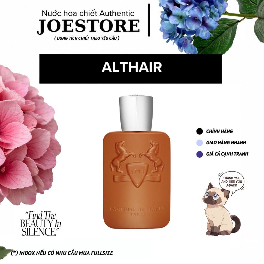 ✦𝐉𝐎 𝐏𝐄𝐑𝐅𝐔𝐌𝐄✦ Nước Hoa Nam PDM Althair EDP – Hương Gỗ Vanilla Sang Trọng – Chiết 2ml 5ml 10ml