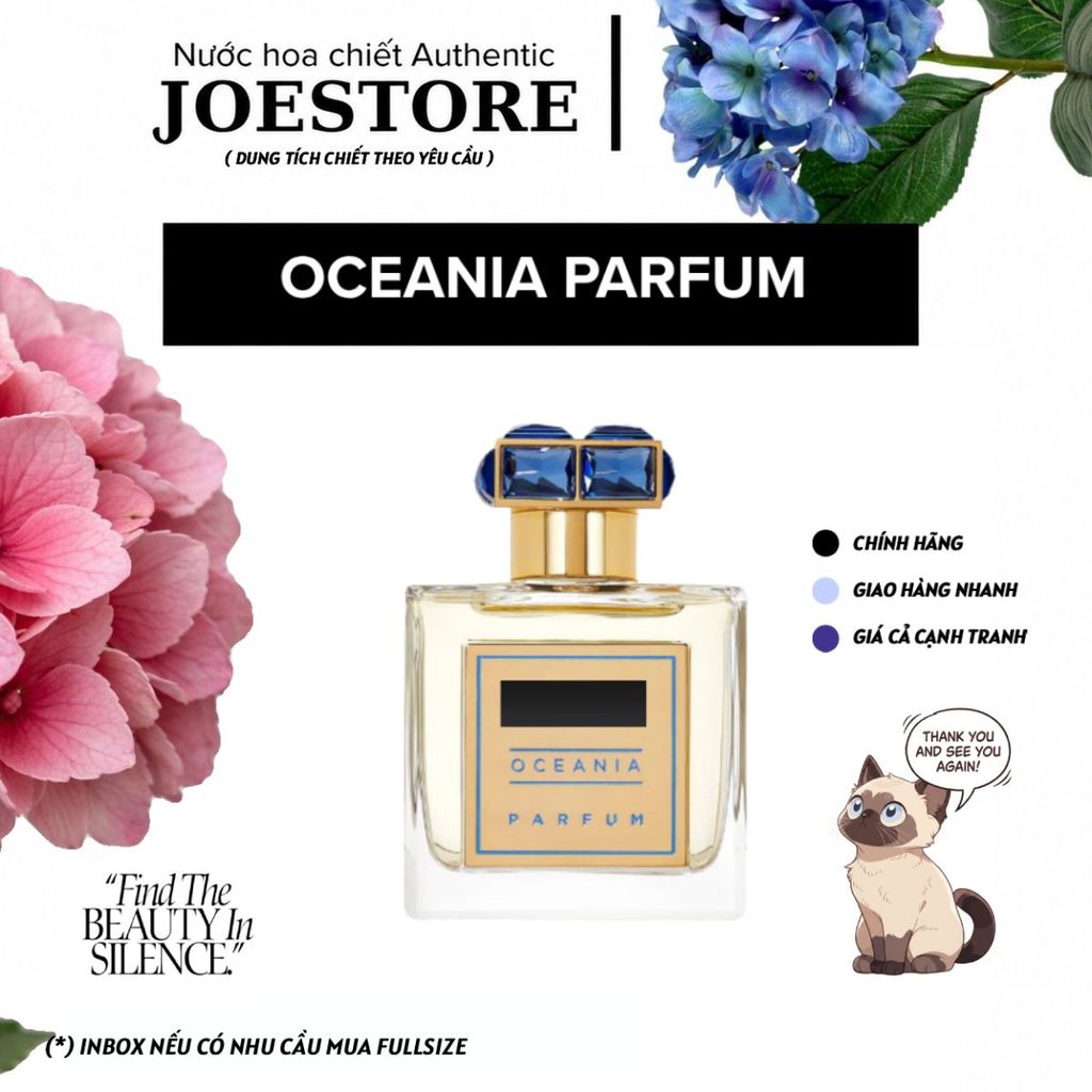 ✦𝐉𝐎 𝐏𝐄𝐑𝐅𝐔𝐌𝐄✦ Nước Hoa Unisex Hoàng Gia Oceania Parfum – Hương Biển Cam Chanh Tươi Mát Sang Trọng – C