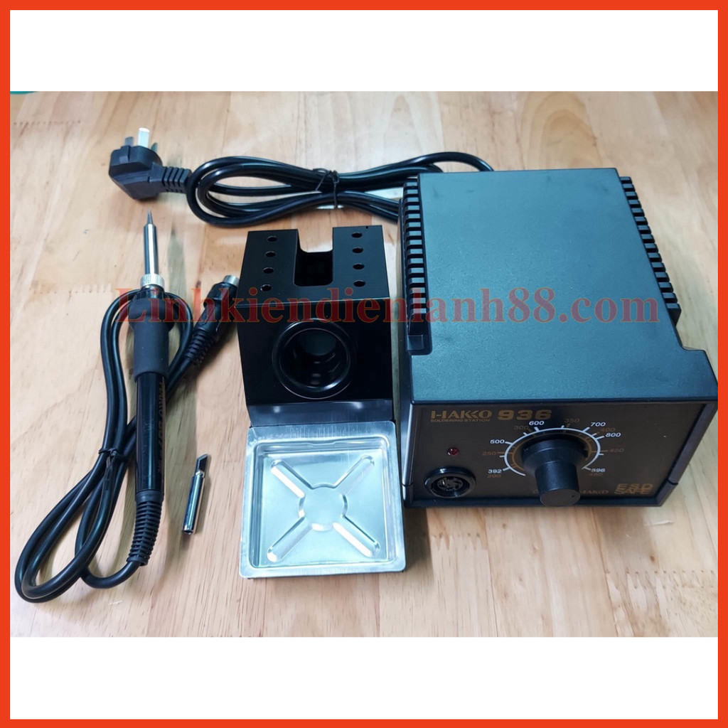 Sản phẩm Bộ Trạm Hàn Nhiệt HAKKO 936 mới chính Hãng  tặng kèm 1 mũi hàng Dao.