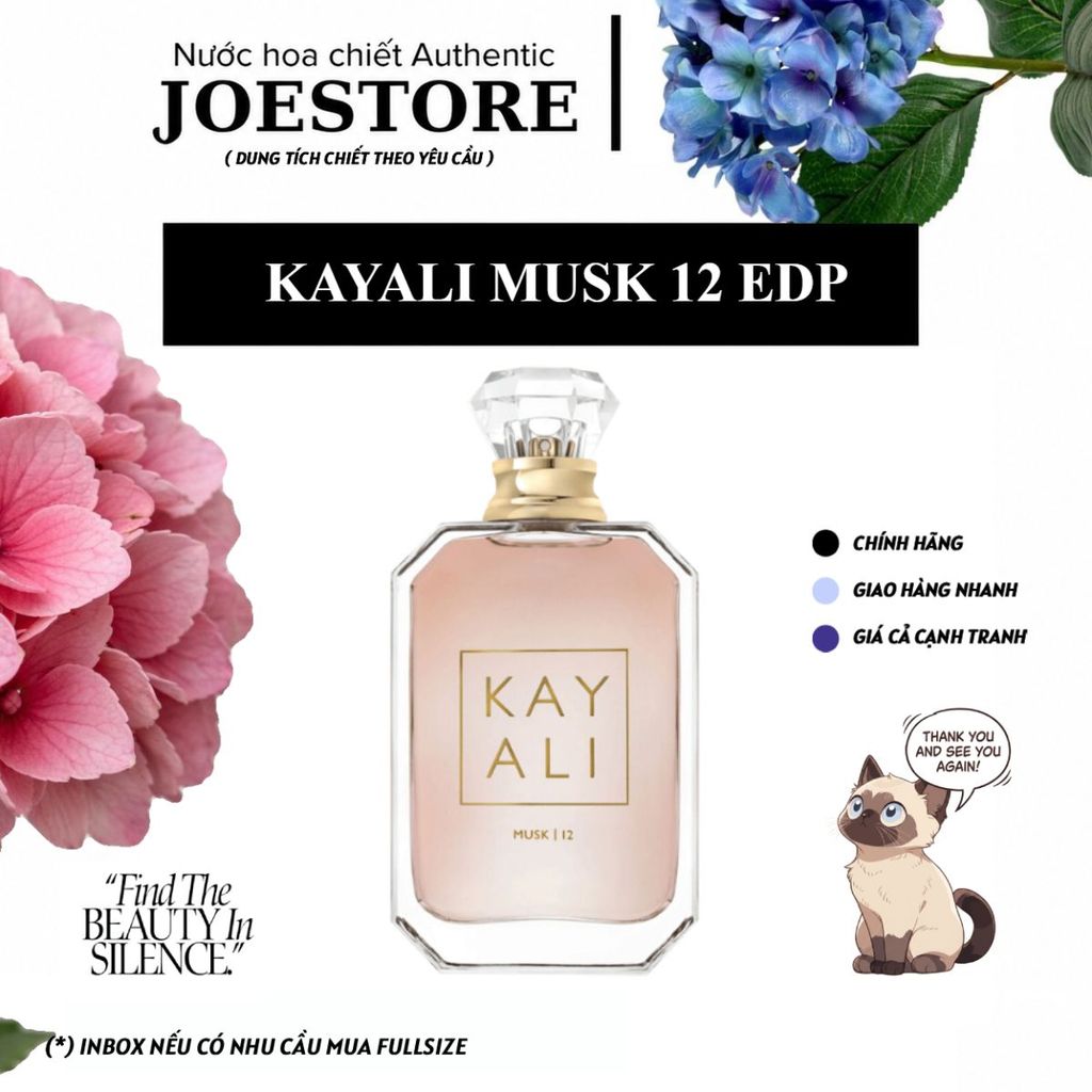 ✦𝐉𝐎 𝐏𝐄𝐑𝐅𝐔𝐌𝐄✦ Nước Hoa Kayali Musk 12 EDP – Chiết 2ml 5ml 10ml