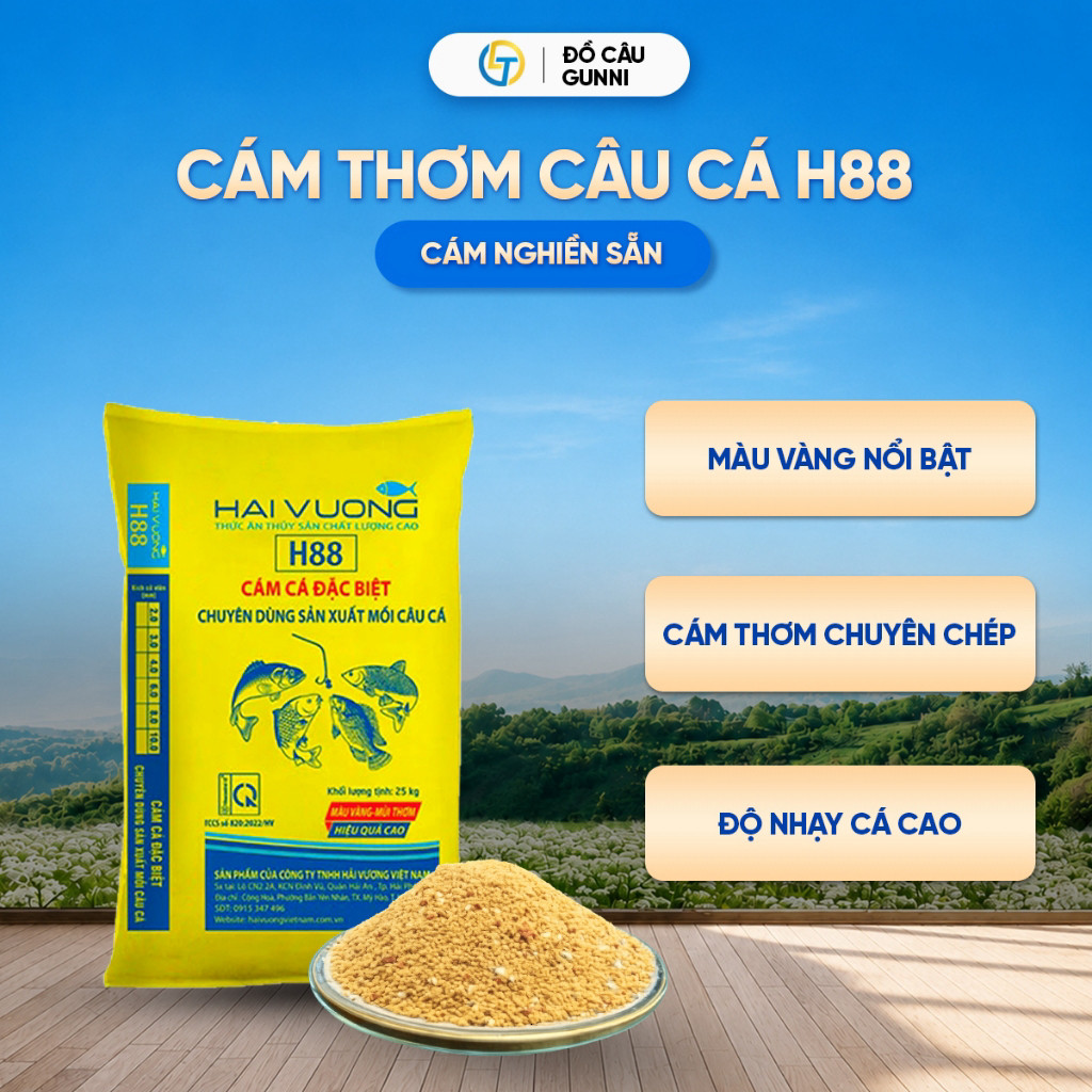 Cám Mồi Câu Cá Chép Thơm H88 Hải Vương Dùng Làm Mồi Câu Cá Ngon or alternative Cám Thơm H88 Mồi Câu 