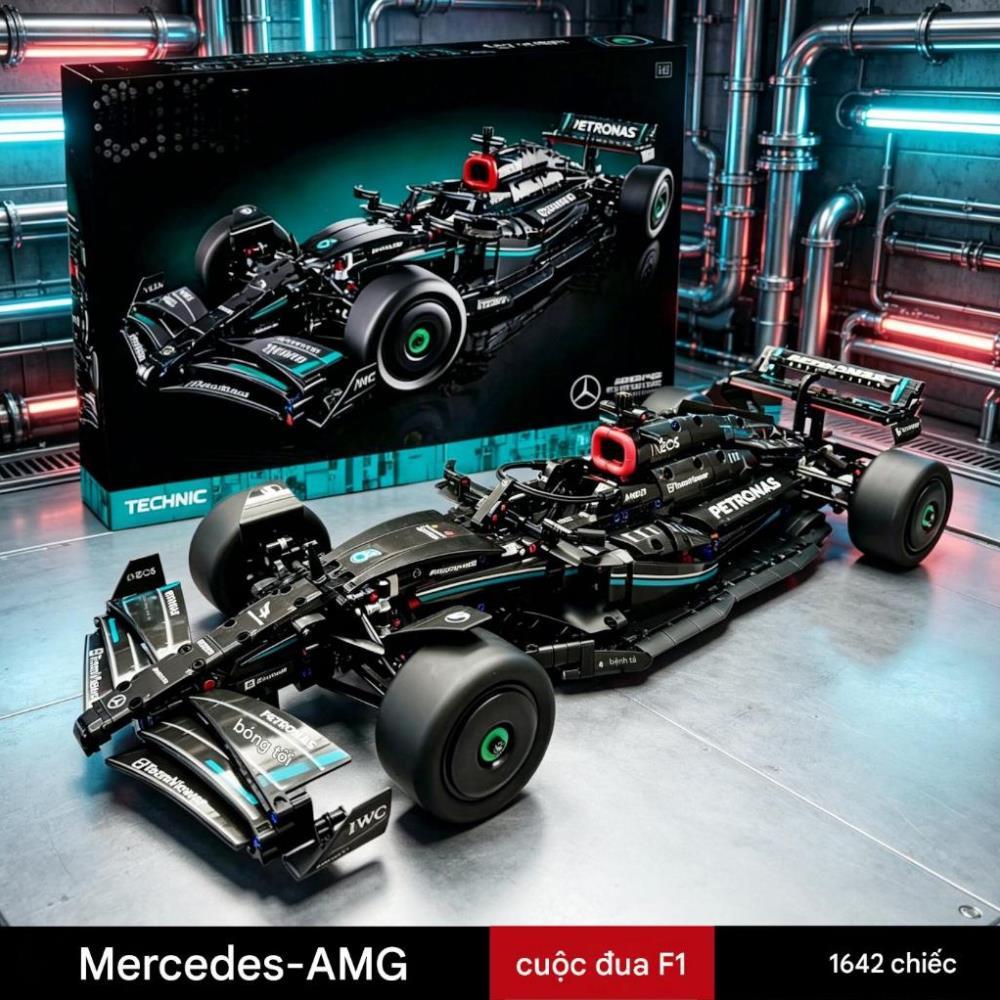 Đồ Chơi Lắp Ráp Xe Đua F1 Mercedes-Benz 2026 Điều Khiển Từ Xa - Mô Hình Xe Đua Công Thức RC