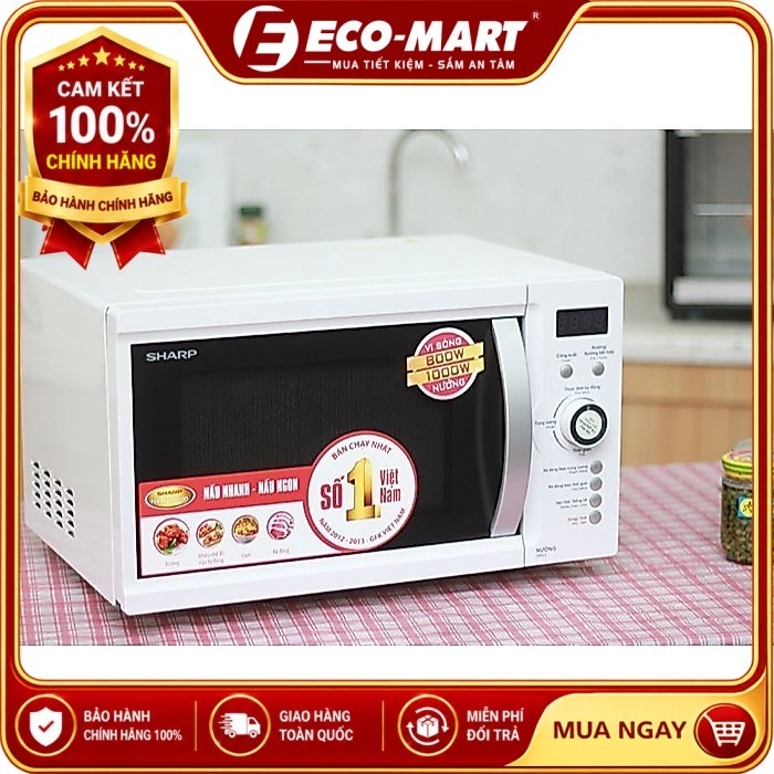 Lò vi sóng có nướng Sharp R-G371VN-W 23 lít