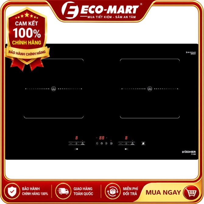Bếp từ đôi Kocher DI-633