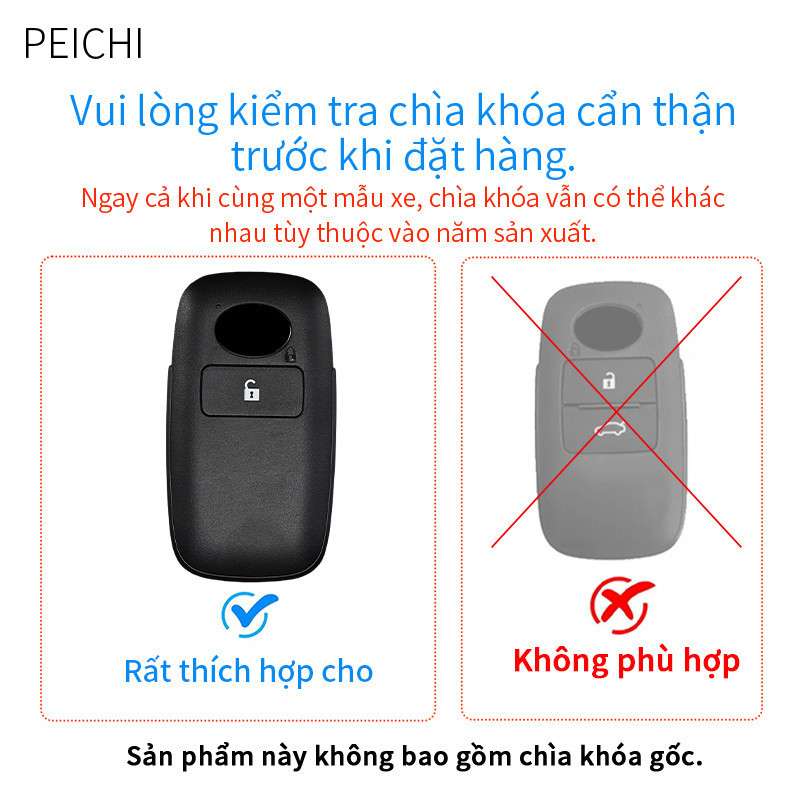 bọc chìa khoá Toyota Avanza Veloz Raize 2022 - 2025 Yaris Cross 2025