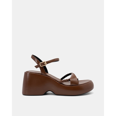 Giày Sandal Nữ 9cm Thời Trang JUNO Đế Xuồng Quai Cách Điệu SD09149