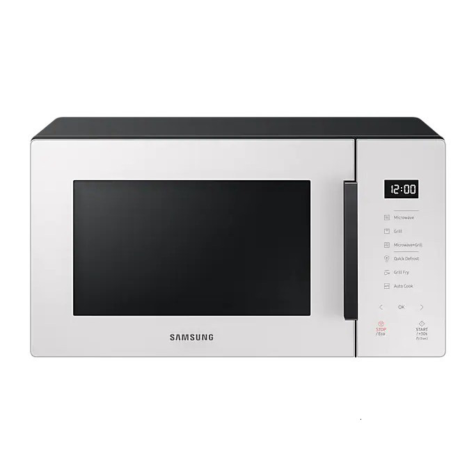 Lò Vi Sóng Samsung Bespoke 23L MG23T5018CE/SV - Chế Độ Chiên Nướng Không Dầu Grill Fry, màu Trắng - 