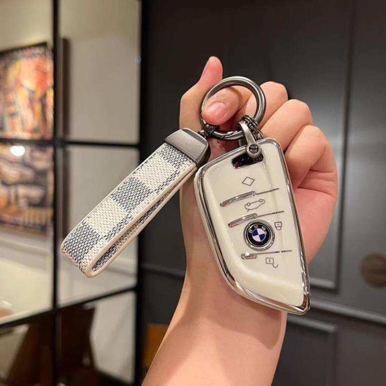 Móc Khoá  Bao Chìa Khoá Xe Ô Tô BMW-A4 BMW X1 X3 X4 X5 X6 730 740 750 Smartkey 4 Nút Bấm Ốp Chìa Kho