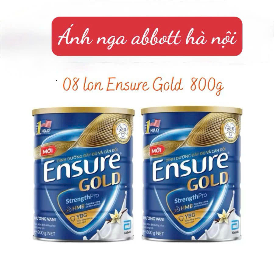 (25.8 - Có sẵn)Combo 03-12Sữa Bột Ensure Gold Hương Vani 800g.Siêu thị Ánh Nga Hà Nội