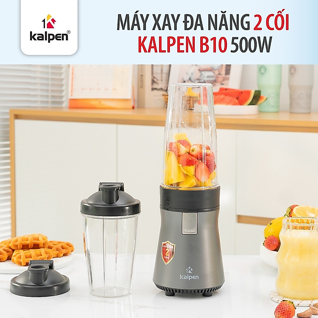 Máy xay đa năng 2 cối Kalpen B10 500W