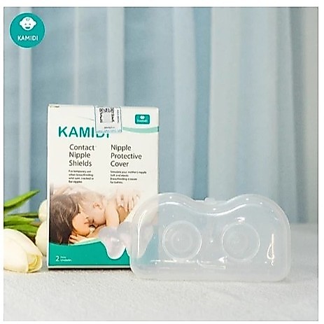 Núm Trợ Ti Kamidi Silicon bảo vệ đầu ngực cho mẹ và hỗ trợ bé
