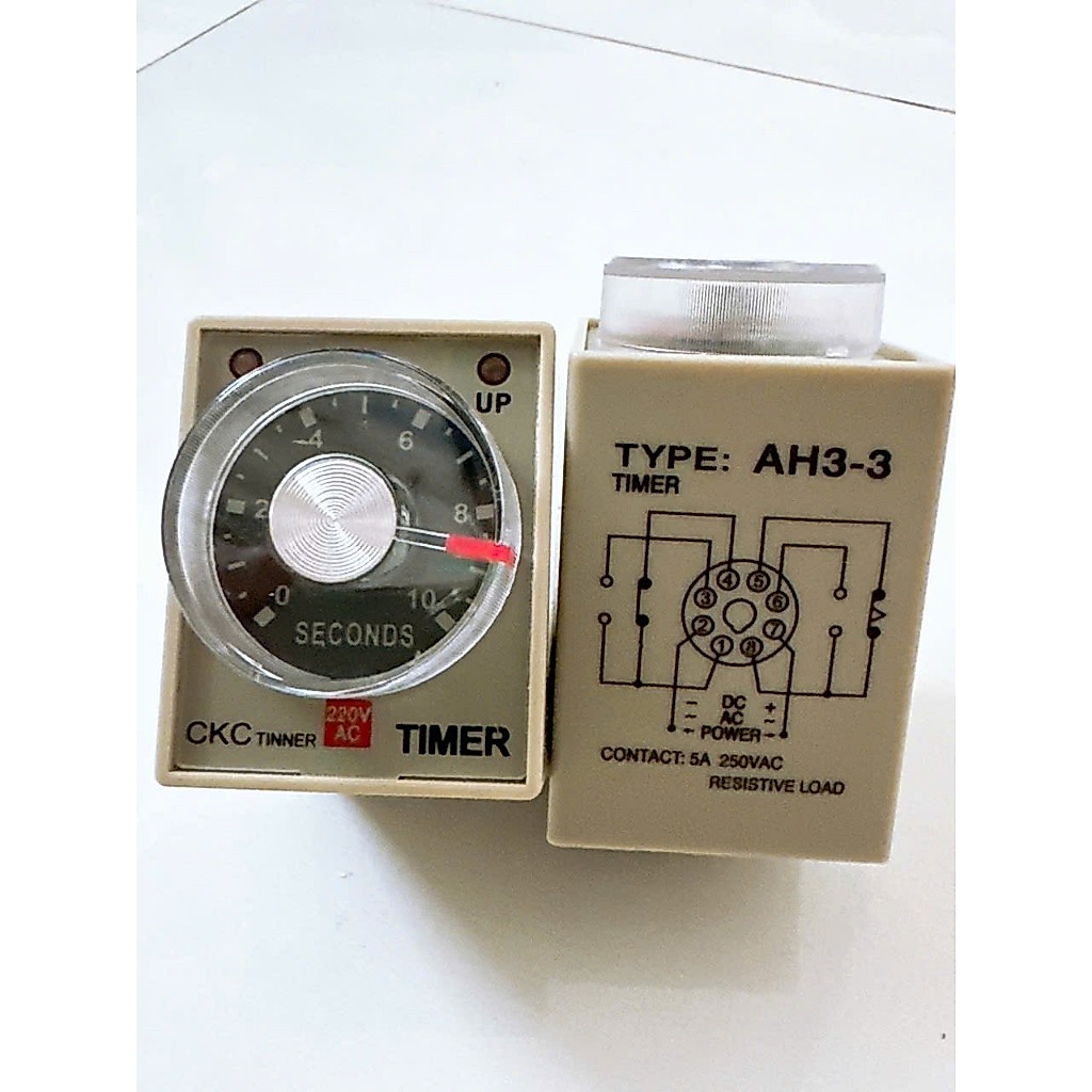 Rơ Le Thời Gian AH3-3 220VAC Timer ON Delay đủ thời gian