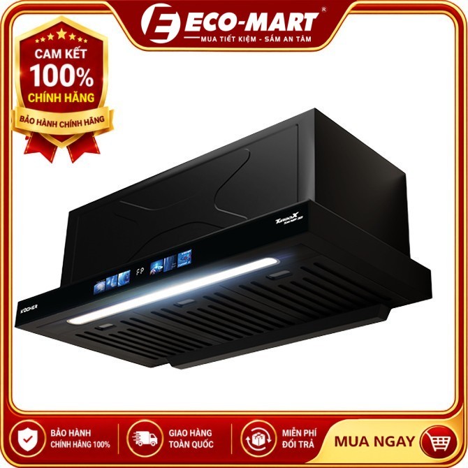 Máy Hút Mùi Kocher 3D X3D-350D Auto Clean – Cảm biến vẫy tay