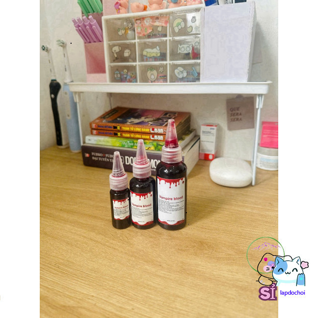 Máu Giả Vampire Blood Chém Máu Cười Tuyệt Vời Cho Bạn Bé Description: Bộ đồ chơi máu giả vampire ché