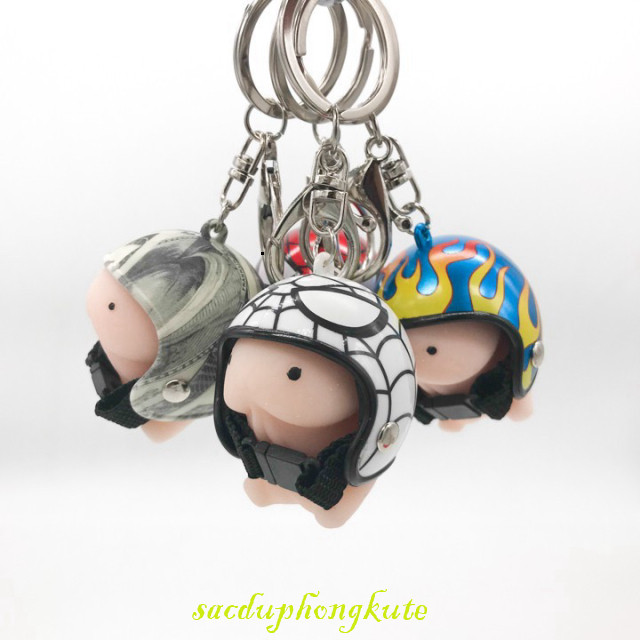 Móc Khóa Ciu Ciu Siêu Cute Giúp Bé Lắp Mũ Bảo Hiểm