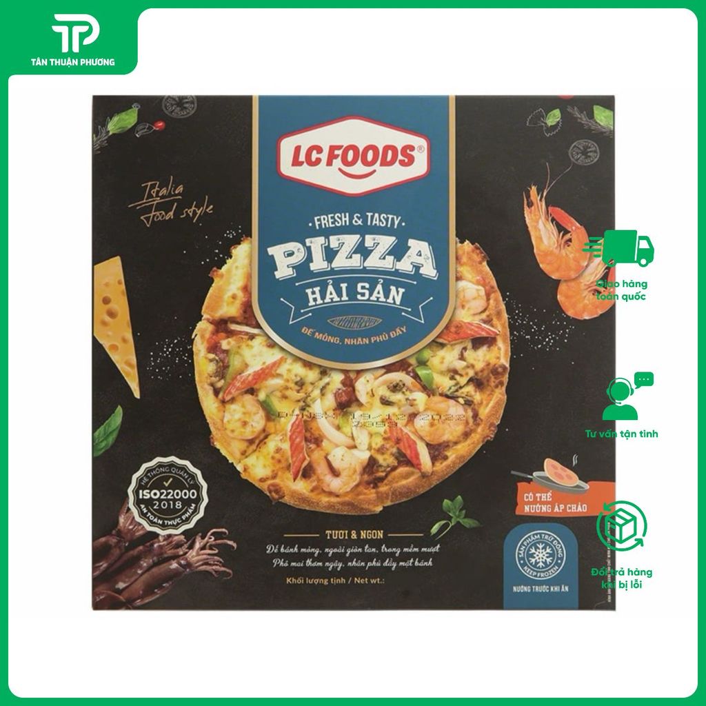 Combo 2 Hộp Pizza LC Food 140g Vị Hải Sản, Xúc Xích, Bò Bằm