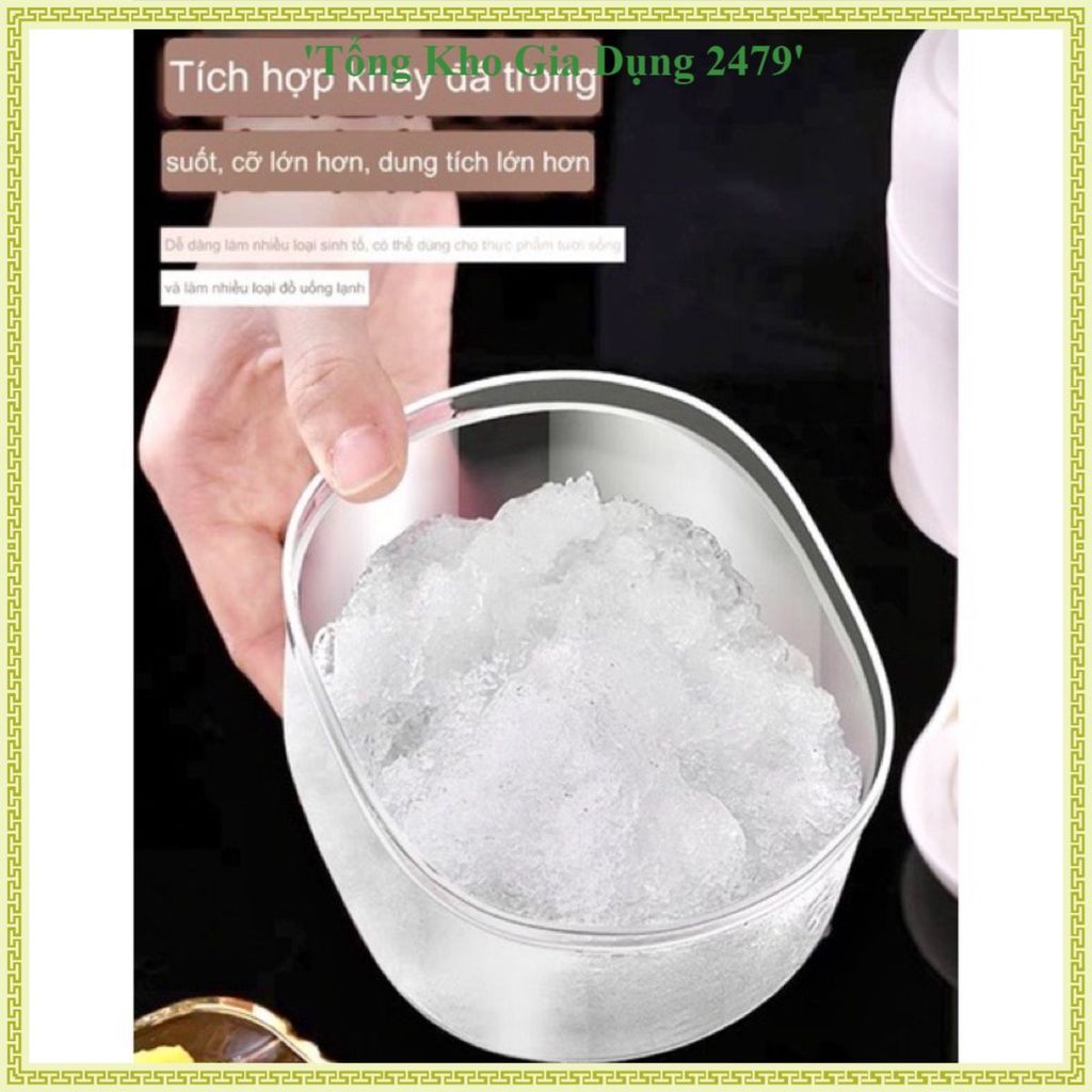 MÁY BÀO ĐÁ TUYẾT MINI, Dụng Cụ Xay Đá Bằng Tay Làm Kem Bingsu Sinh Tố Đồ Uống Giải Khát Tiện Dụng
