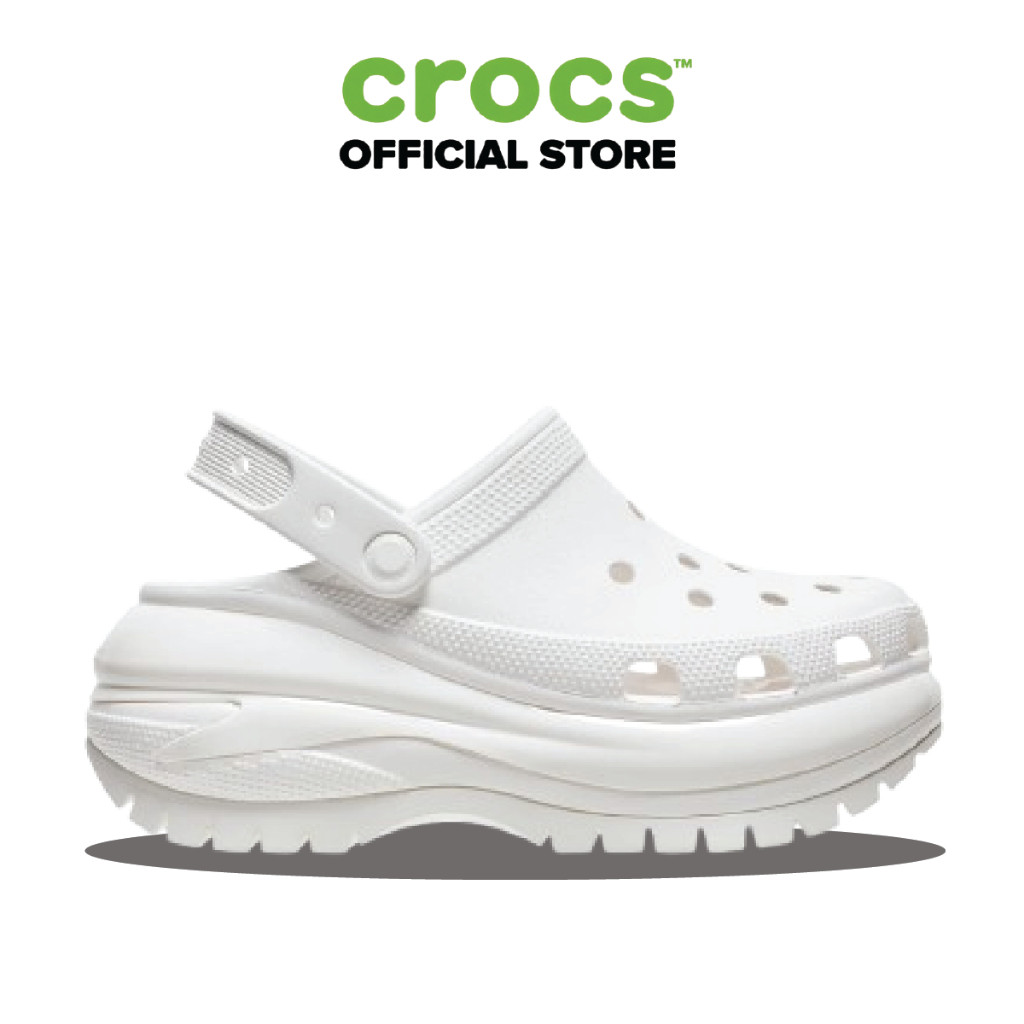 【Chính hãng】 Giày Clog Unisex Classic Mega Crush 'White'