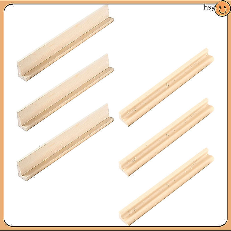 6 Cái Domino Đứng Gỗ Domino Giá Đỡ Ổn Định Domino Đế Gỗ Domino Đứng Cho Domino Trò Chơi huyisheng