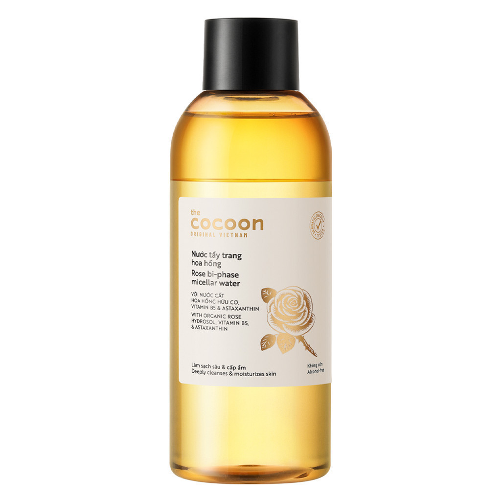 Nước Tẩy Trang Cocoon Hoa Hồng Cấp Ẩm Da Hasaki Sản Phẩm Chính Hãng