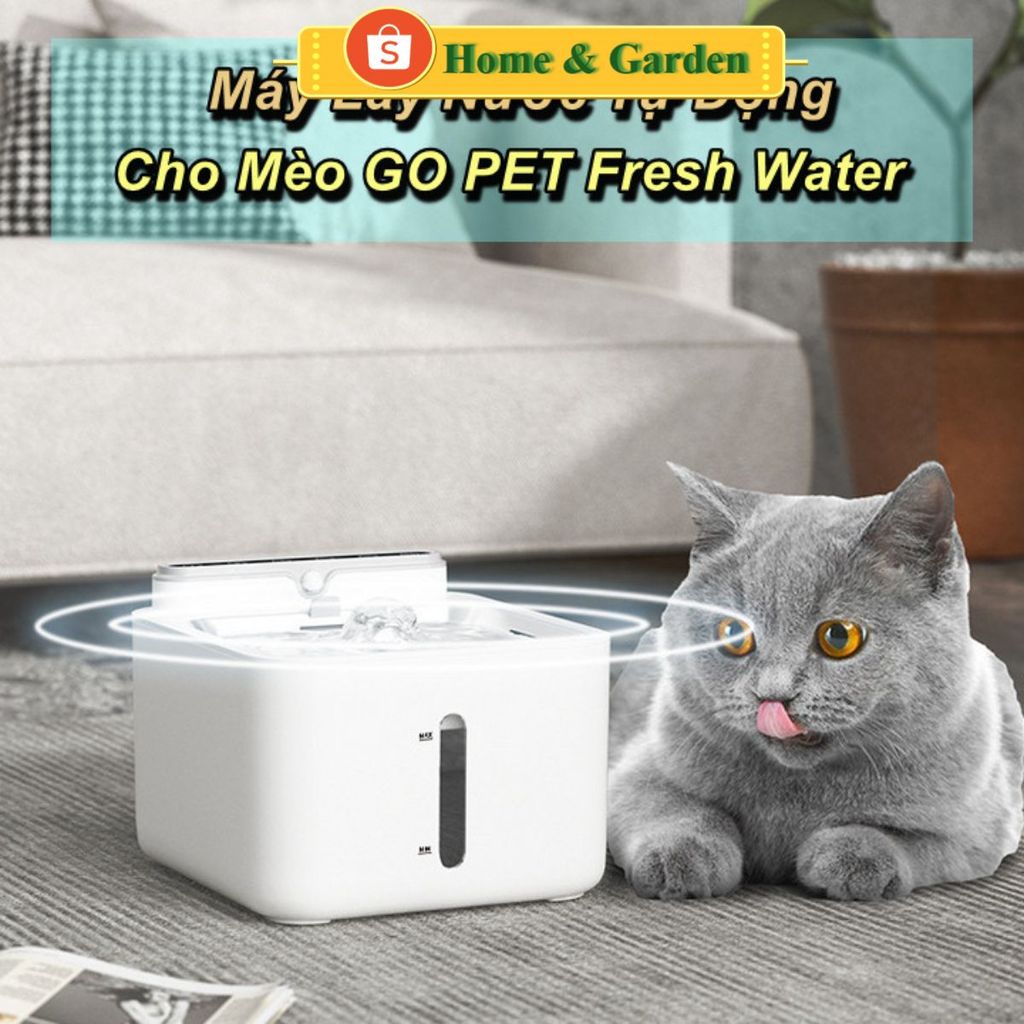 [HCM] - Máy Lấy Nước Tự Động Cho Mèo GO PET Fresh Water - Home and Garden