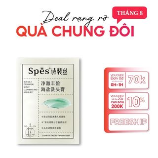 Dầu gội  SPES tinh chất muối biển sạch gàu da đầu dưỡng ẩm kiềm dầu và phồng tóc MINI