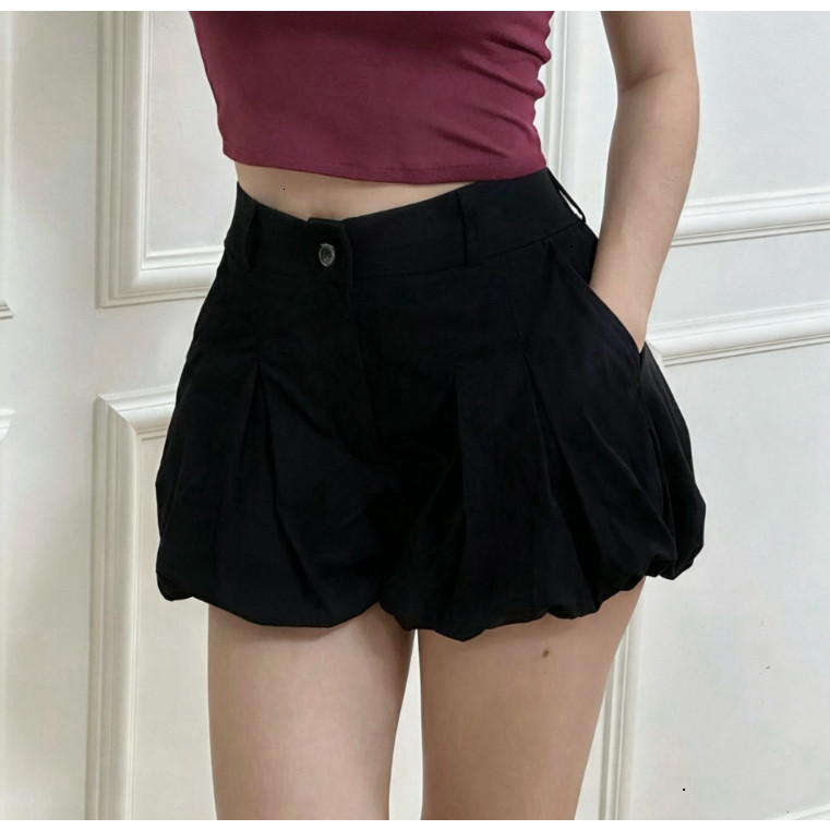 Quần bí phồng cạp trễ Y2K chất gió nhăn tôn dáng Q06 Shop Bơ Store