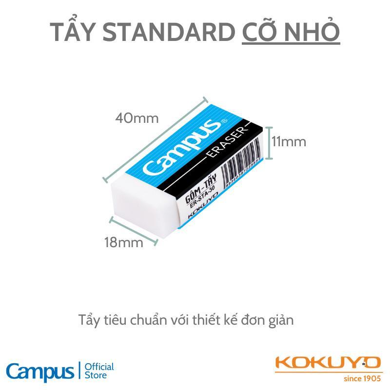 [Combo 10/5] Gôm Tẩy Học Sinh Standard Tiêu Chuẩn Tẩy Sạch Chính Hãng Campus [Campus]