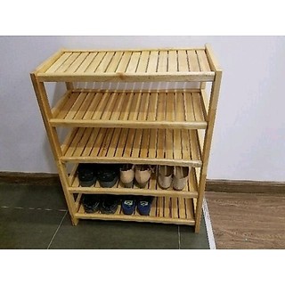 Kệ dép gỗ 5 tầng 80cm