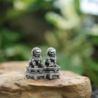 Combo Tượng Sư Tử Giả Đá 3 Size Trang Trí Tiểu Cảnh - Cao 5cm