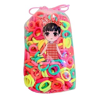 Set 100 Dây Thun Cột Tóc Nhiều Màu