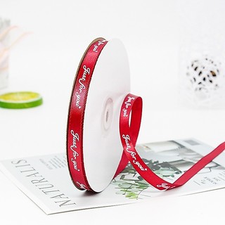 Cuộn 36 Mét Ruy Băng Lụa In Chữ Bản 1cm Lụa Đẹp